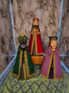 Vintage MCM Rare three wise man Christmas decor blow molds homemade from kits