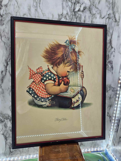 1950's Vintage MCM Charlot Byi framed print Fairy Tales